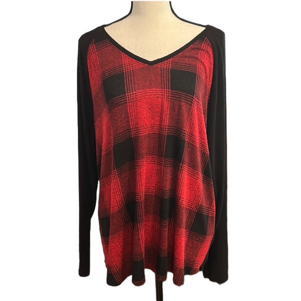 SONOMA Black and Red V neck Sweater Size XXL NWOT